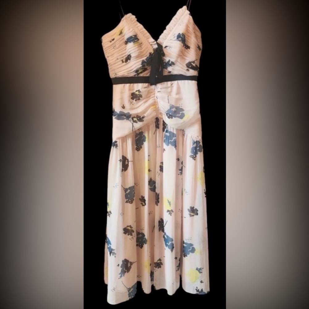 Self-Portrait Floral Ruched Midi Dress – Worn Once – Excellent Condition - Picture 10 of 16